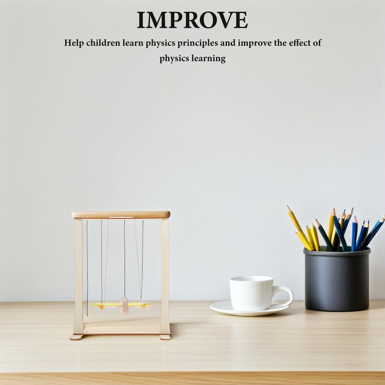 Science Project Kit - Wooden Maxwell Gravity Stem Experiment Kit