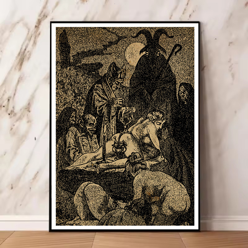 Vintage Witches Satan And The  - огляд і ціна Star Map Poster